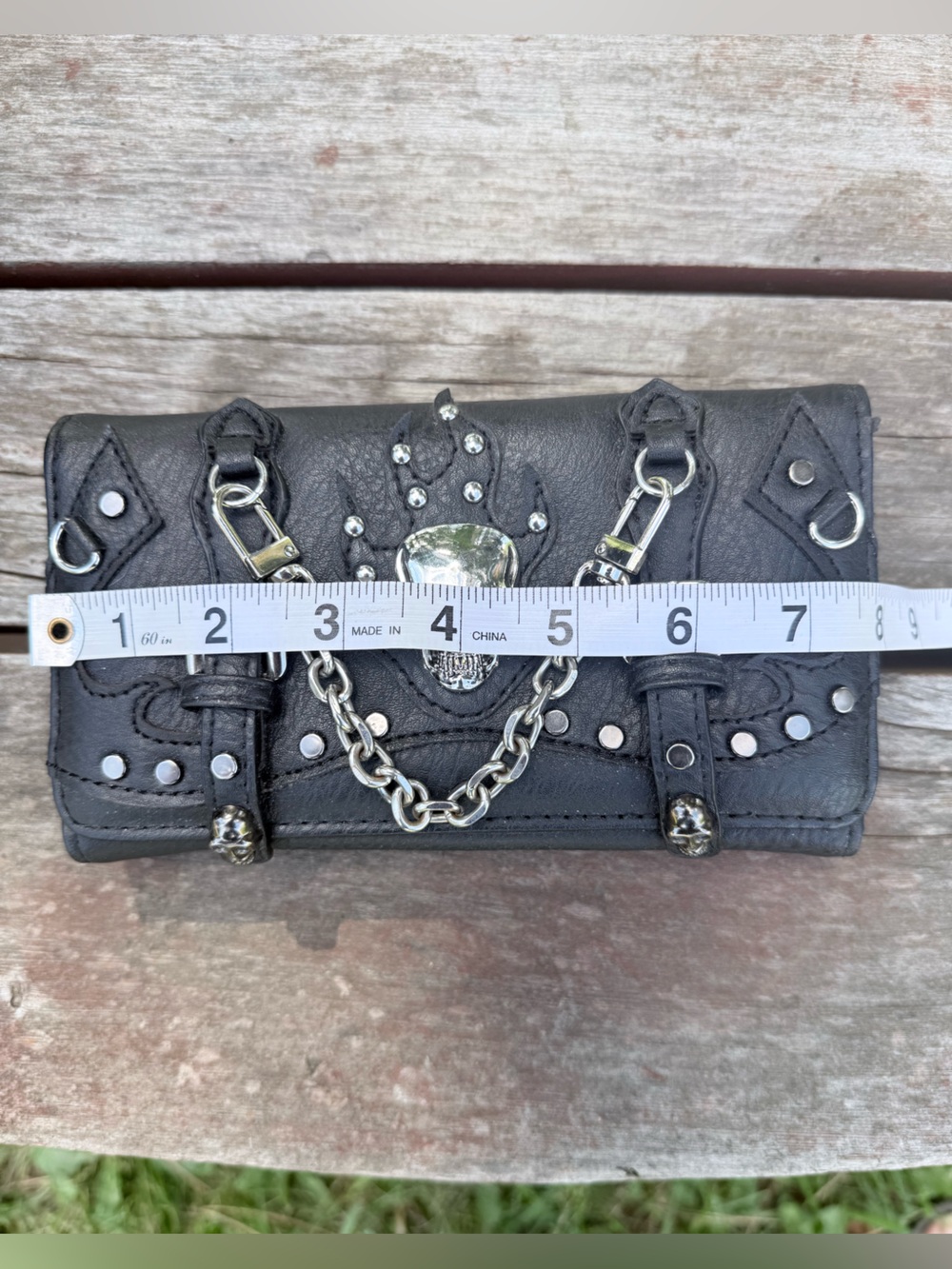 Black Skull Purse With Matching Wallet - Picture 11 of 15